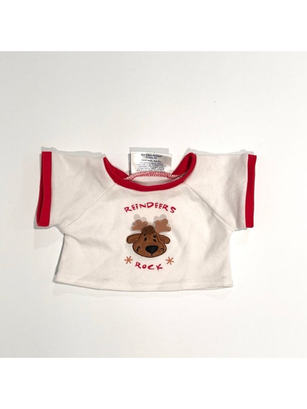 Build-A-Bear Workshop “Reindeers Rock" Christmas Ringer T-shirt